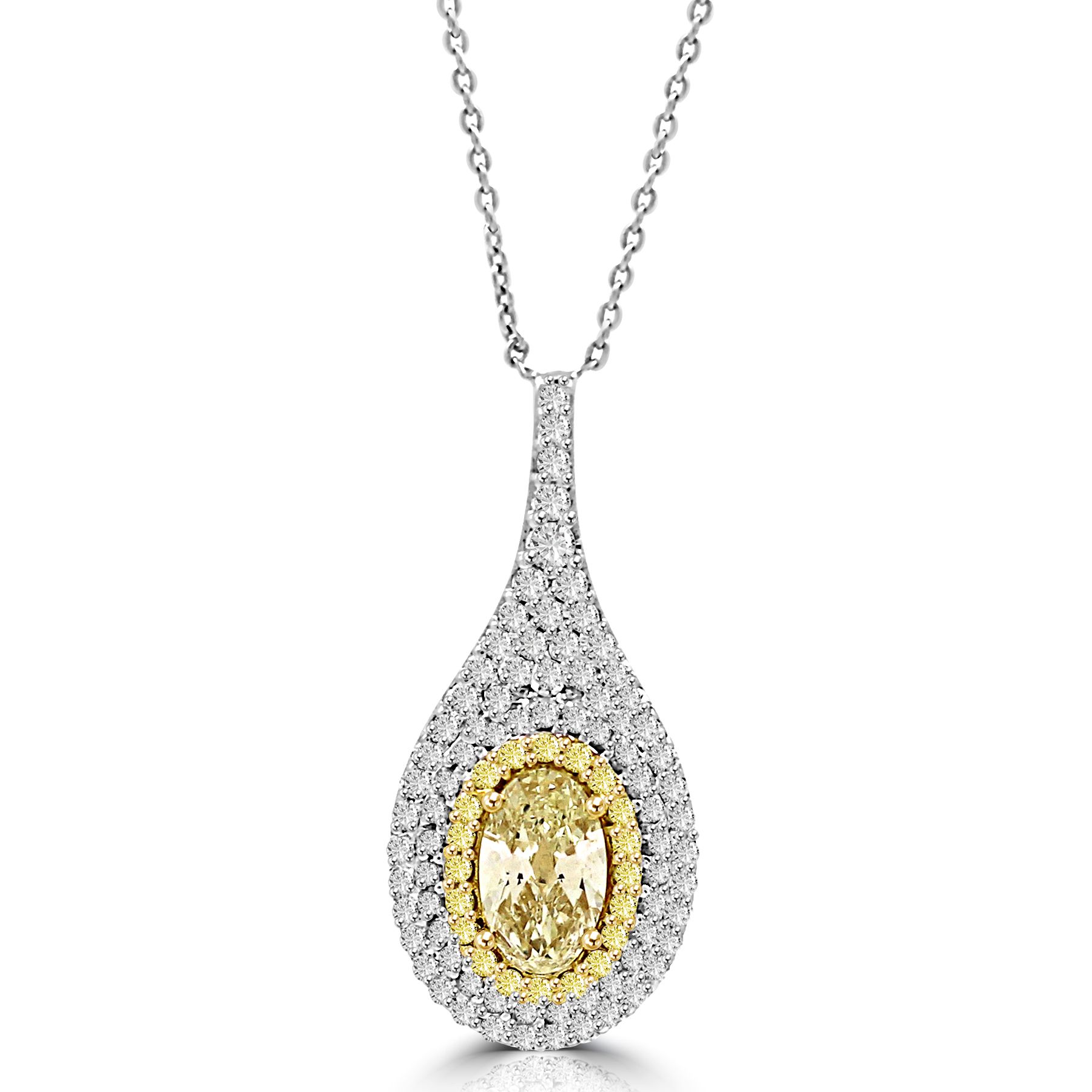 Colorstar Fancy Yellow Diamond Pendant